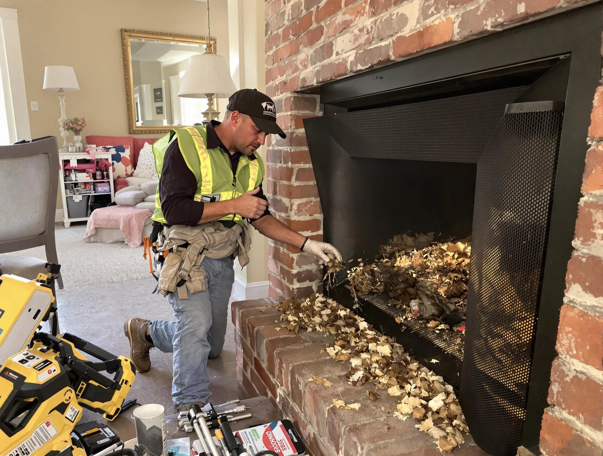 Safe screening installation by Quincy Chimney Sweep in Quincy, MA