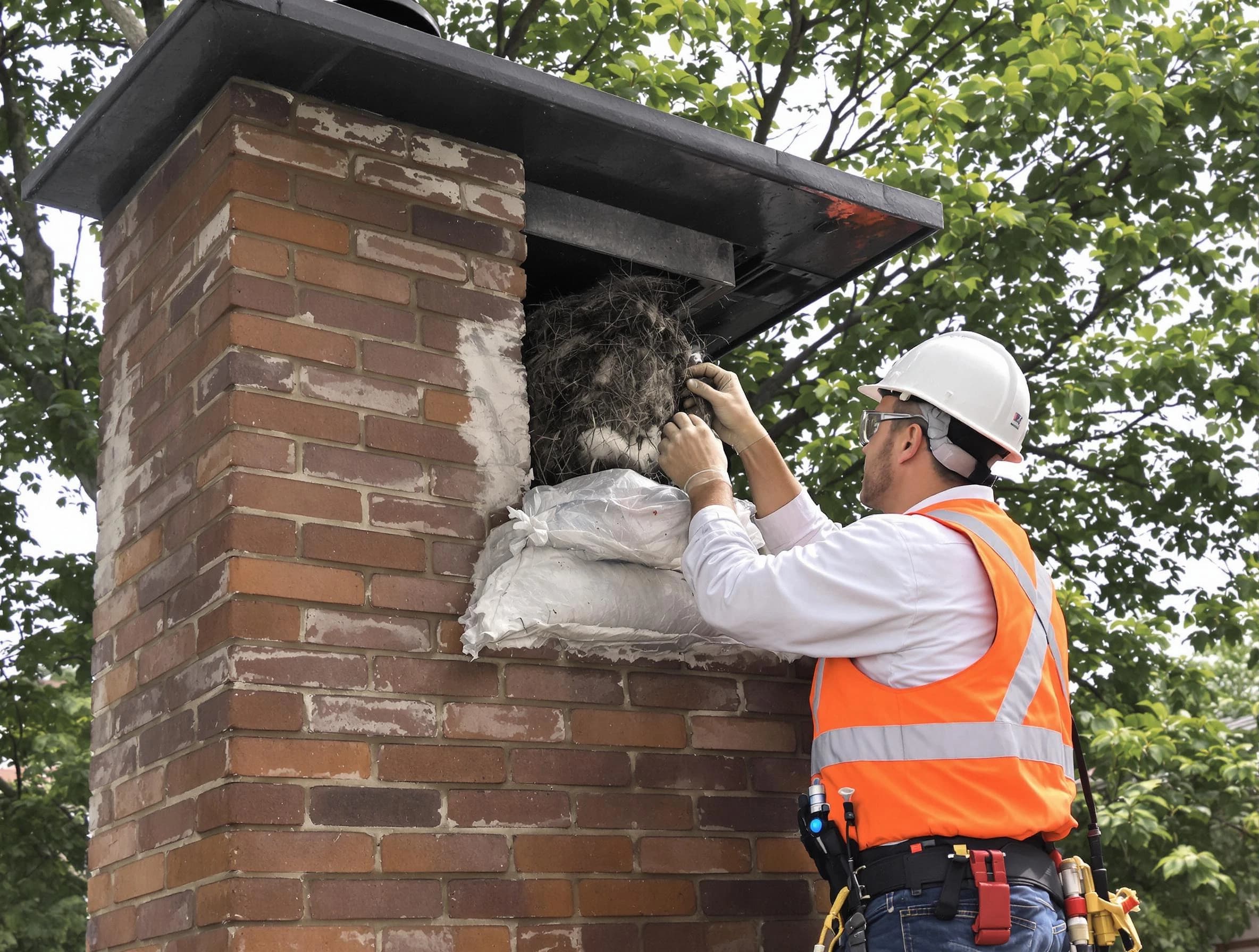 Humane removal of debris and animals by Quincy Chimney Sweep in Quincy, MA