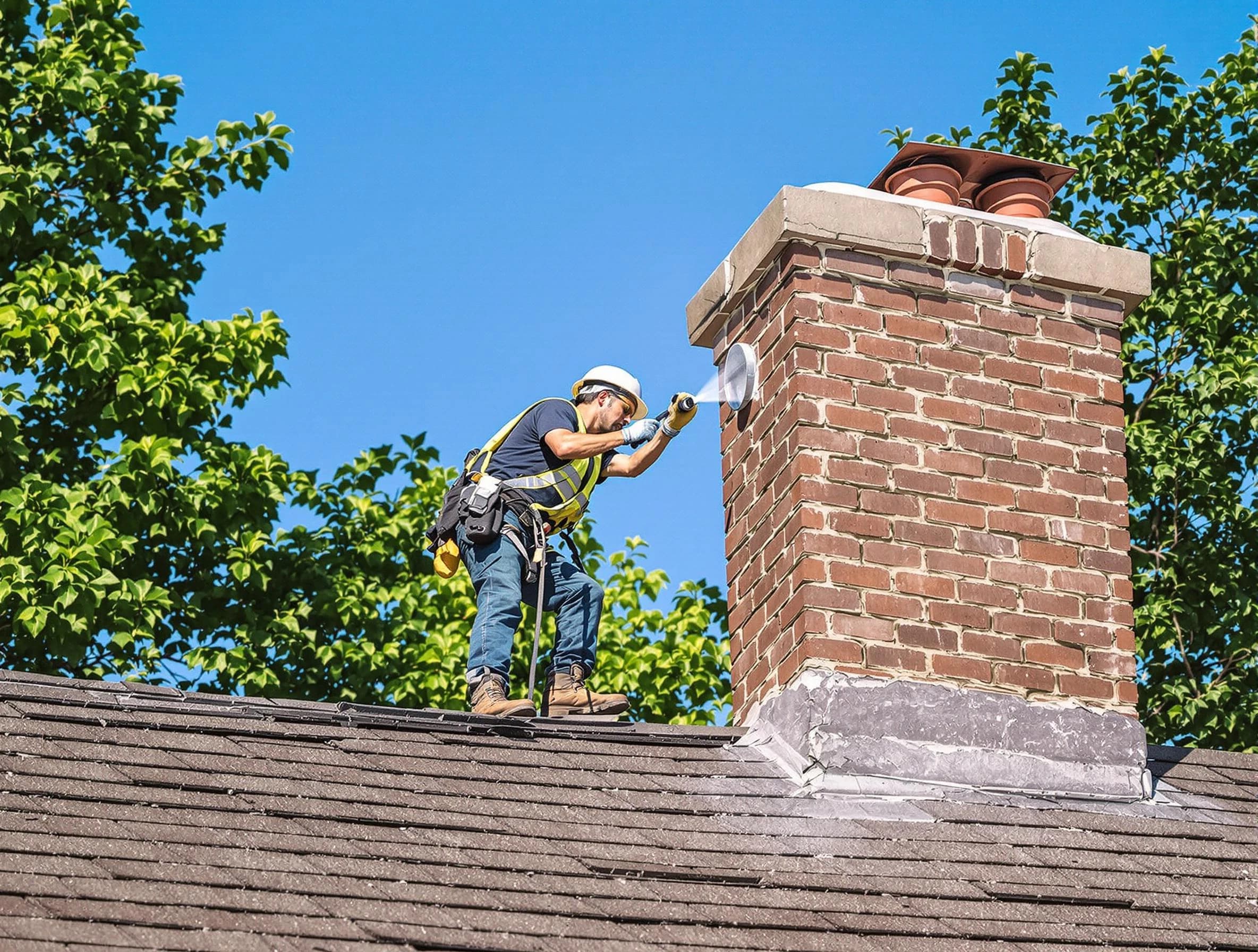 Quincy Chimney Sweep performing an inspection with advanced tools in Quincy, MA