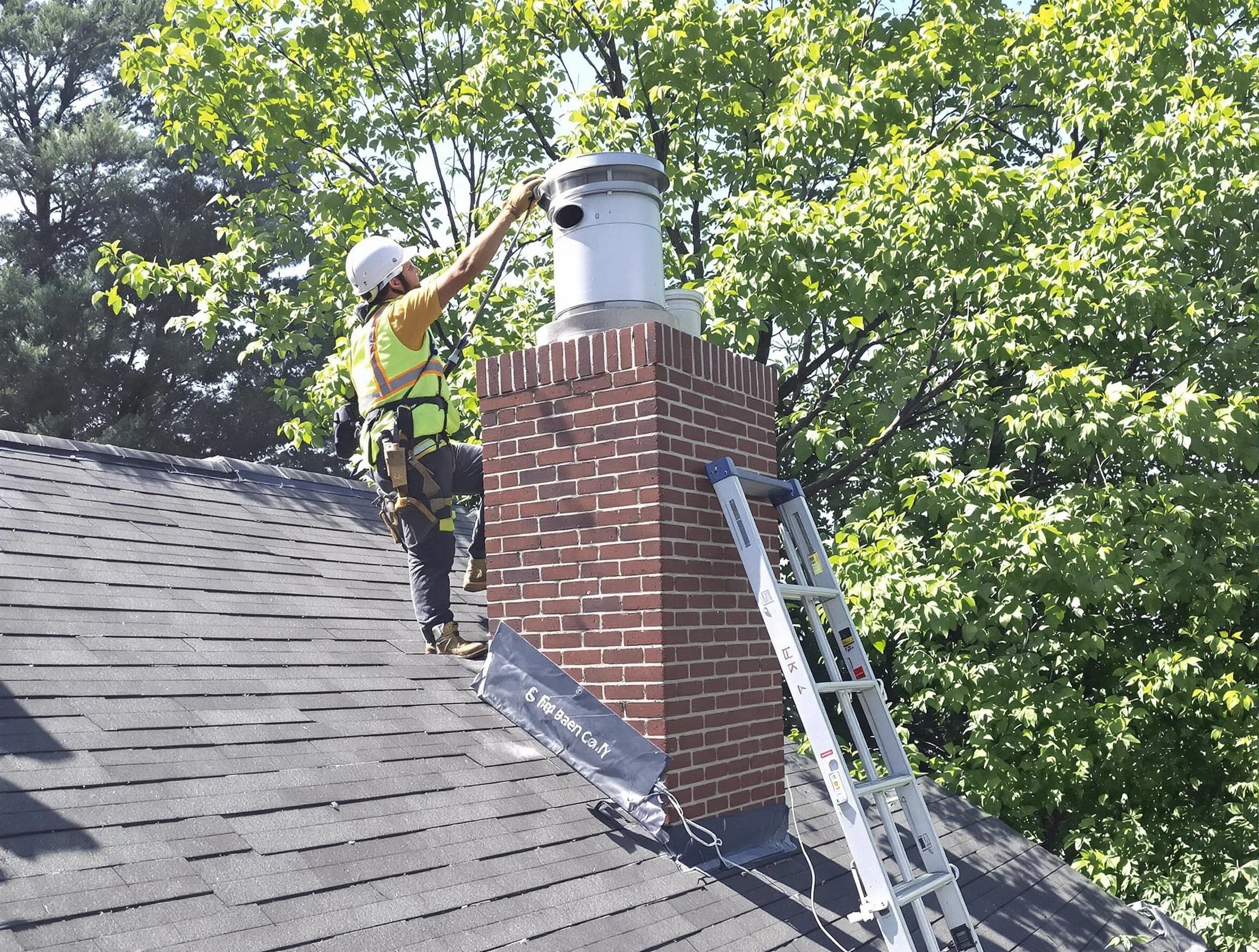 Chimney liner inspection by Quincy Chimney Sweep in Quincy, MA