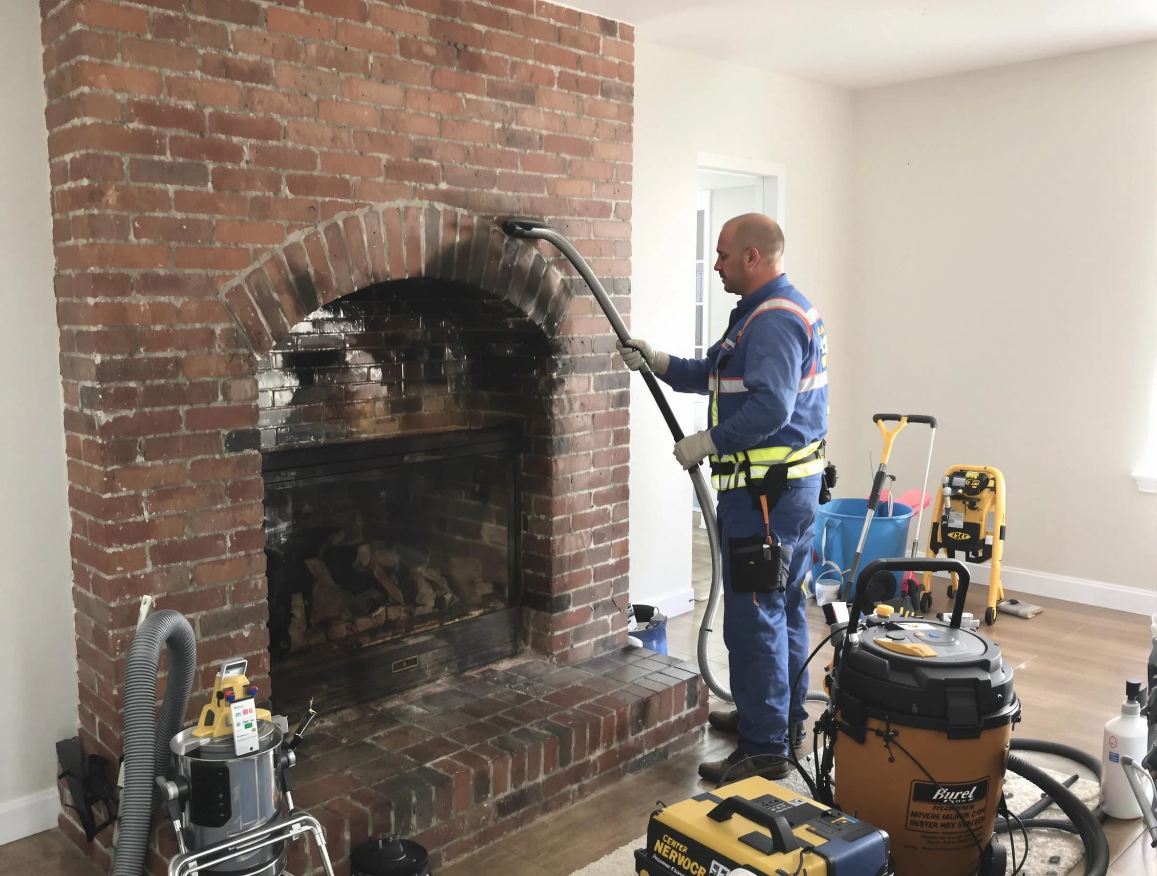 Quincy Chimney Sweep expert performing detailed chimney sweep in Quincy, MA