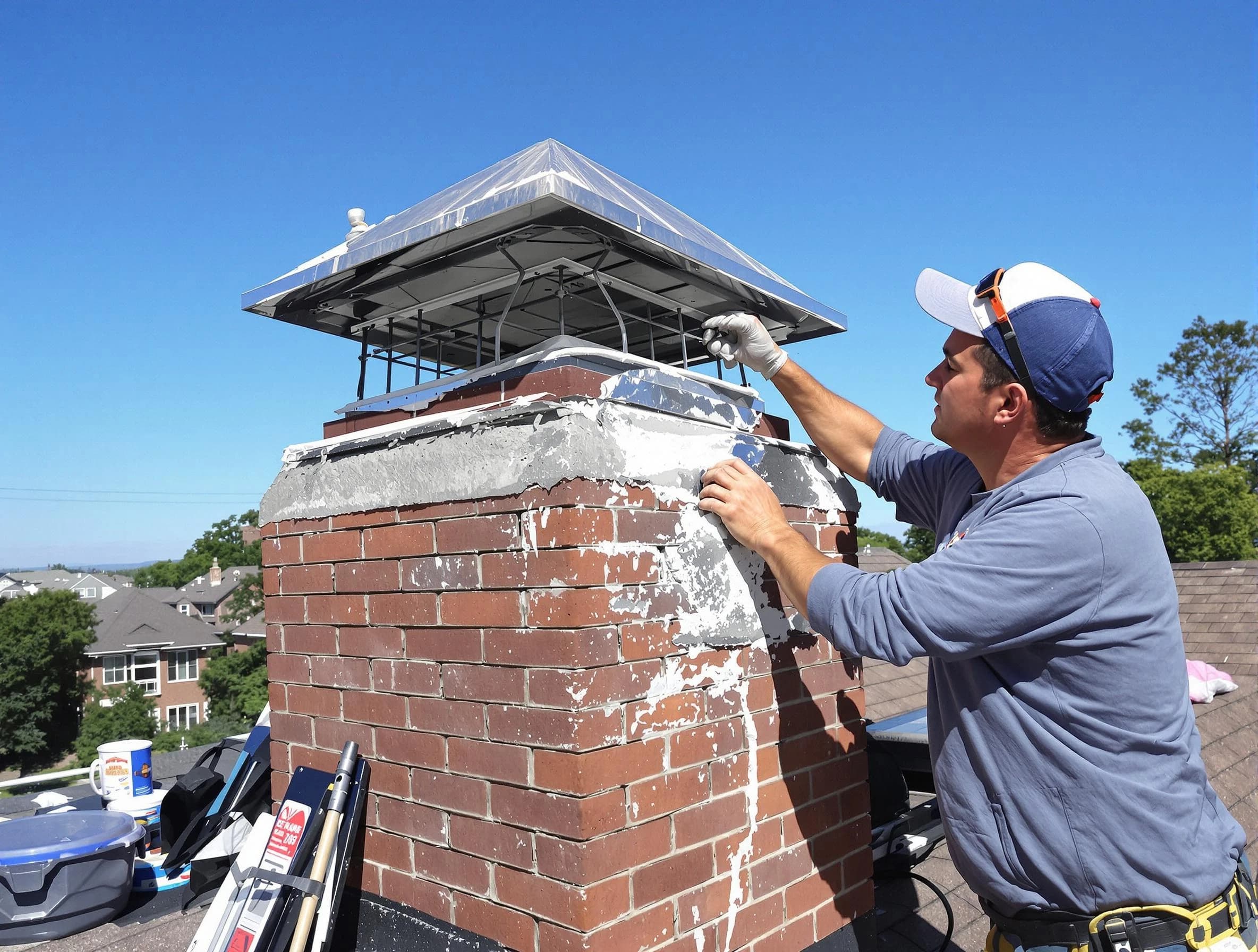 Chimney Crown Services service in Quincy, MA
