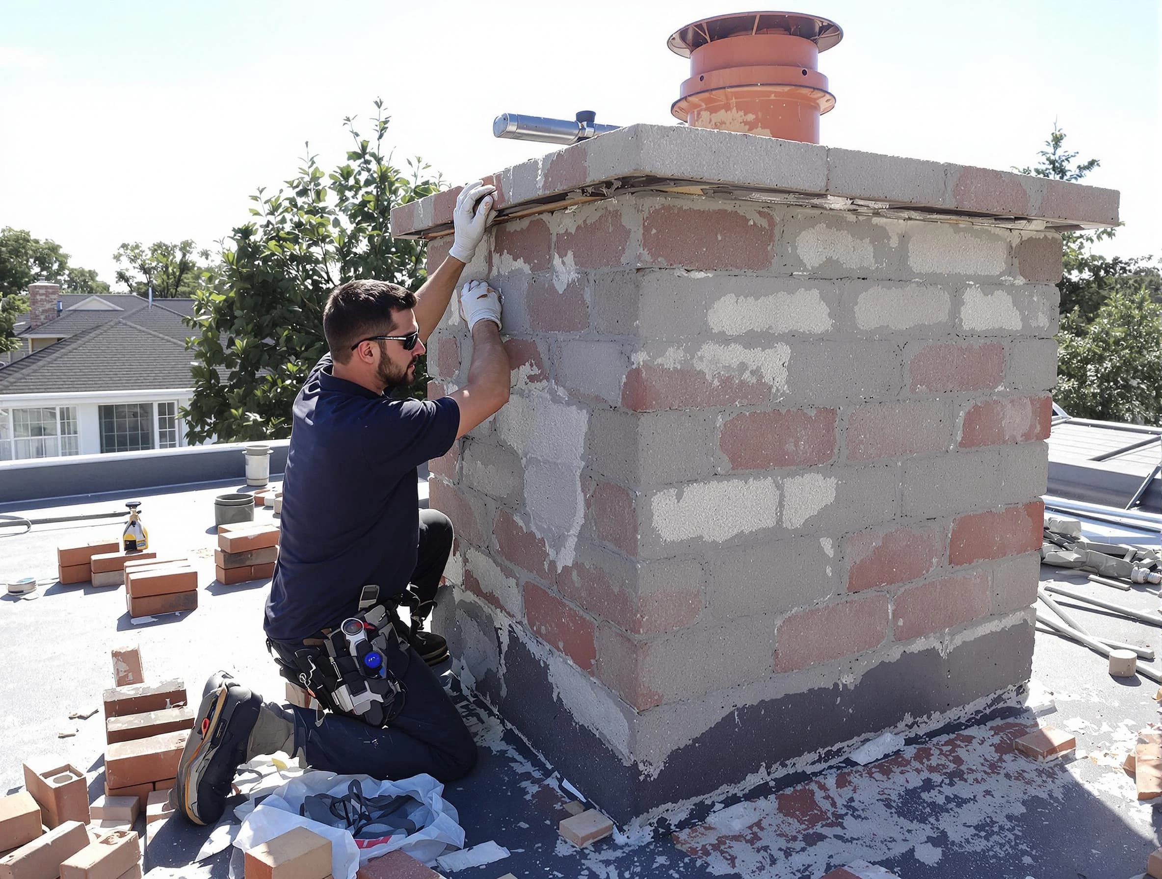 Advanced chimney repair process by Quincy Chimney Sweep in Quincy, MA
