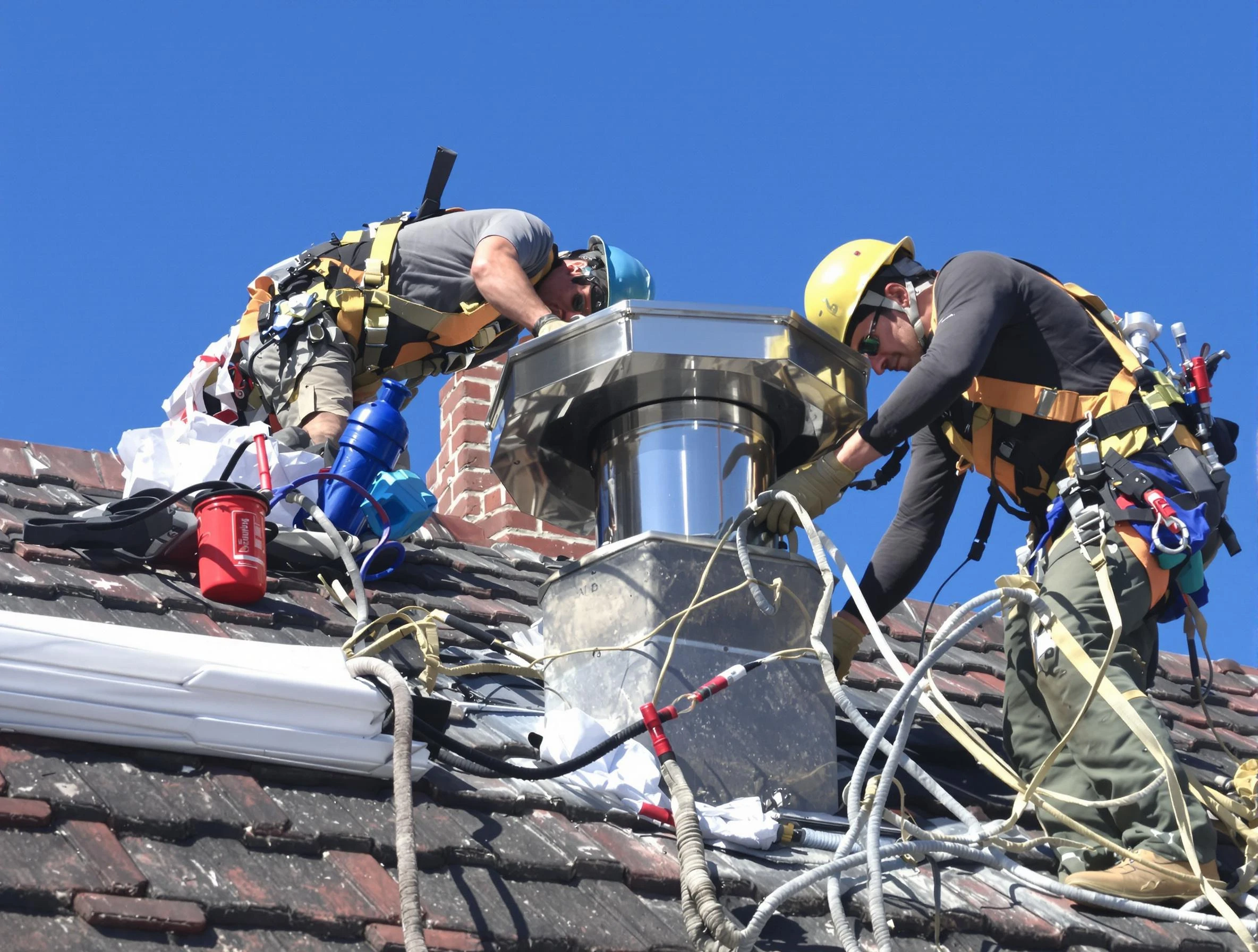 Protective chimney cap installed by Quincy Chimney Sweep in Quincy, MA